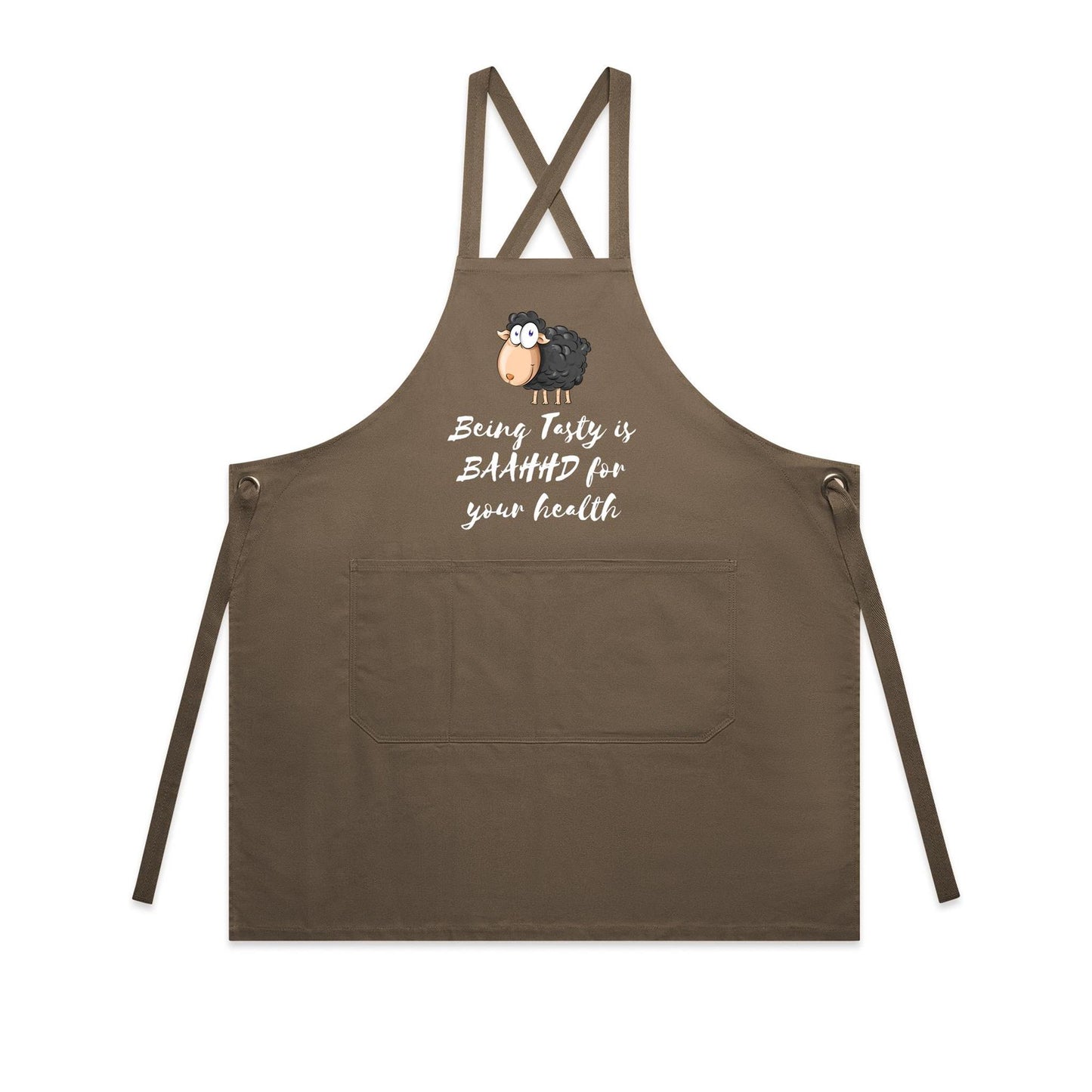Apron - Being Tasty is BAAHHD for your health Apron