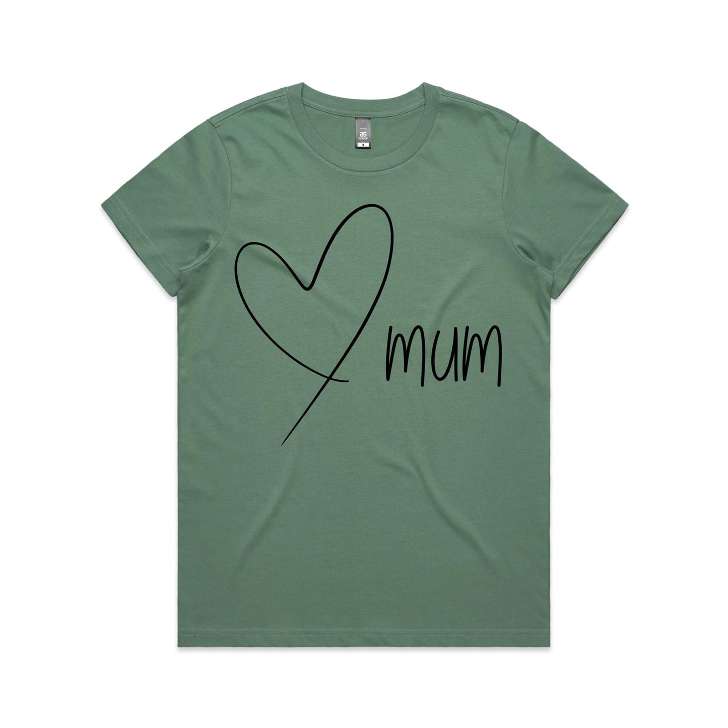 Mum Heart - Women's Maple Tee