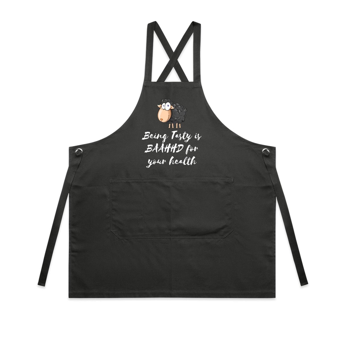 Apron - Being Tasty is BAAHHD for your health Apron
