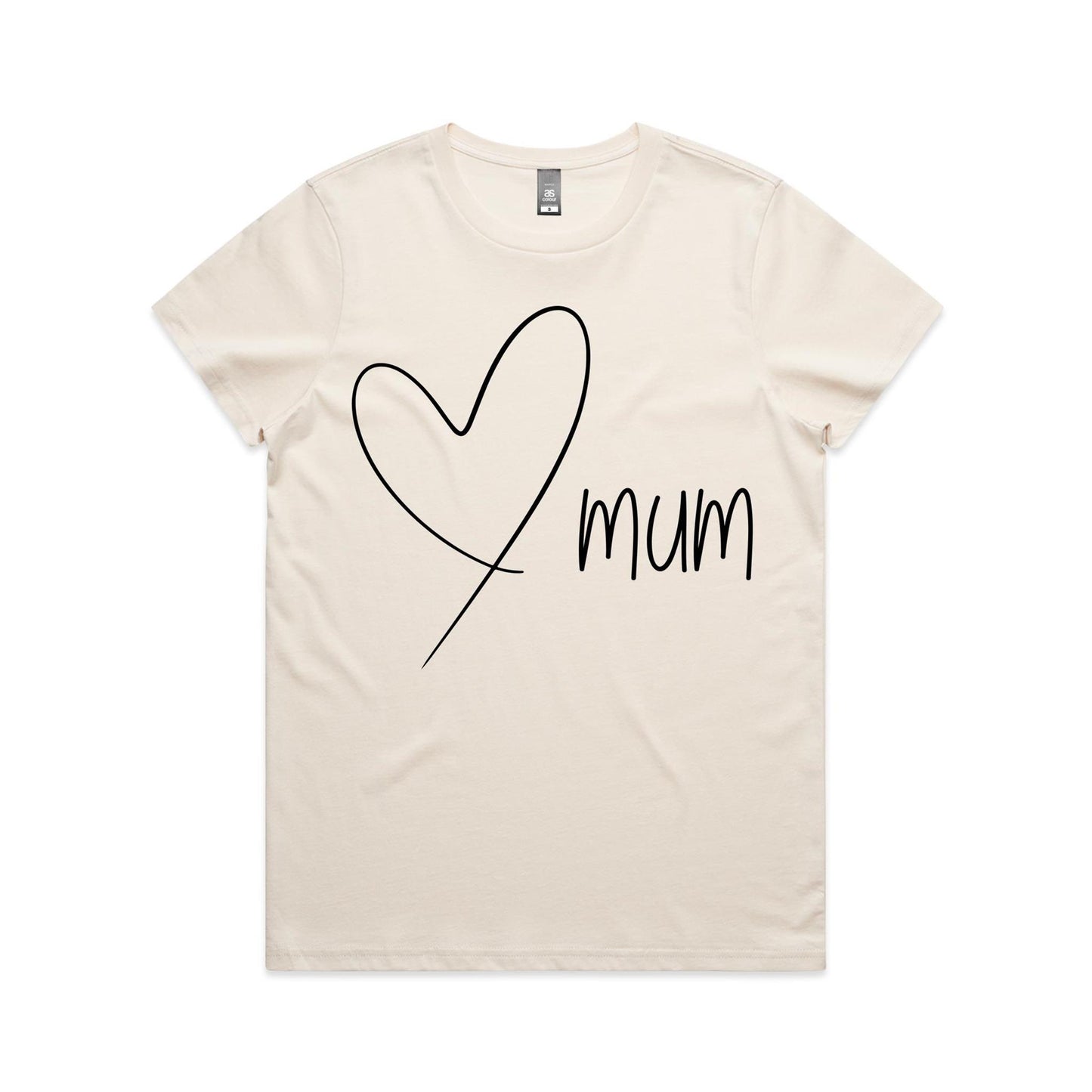 Mum Heart - Women's Maple Tee