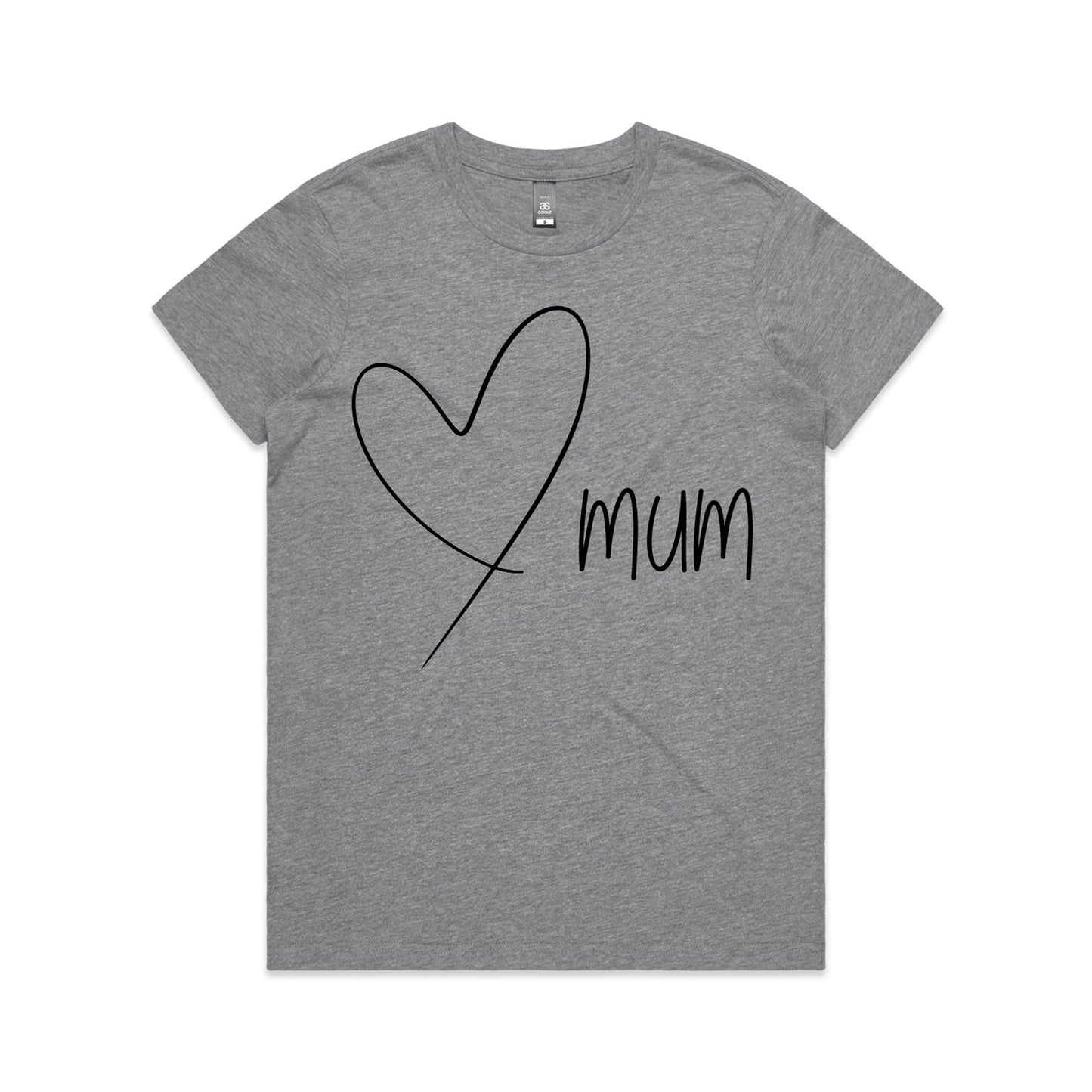 Mum Heart - Women's Maple Tee