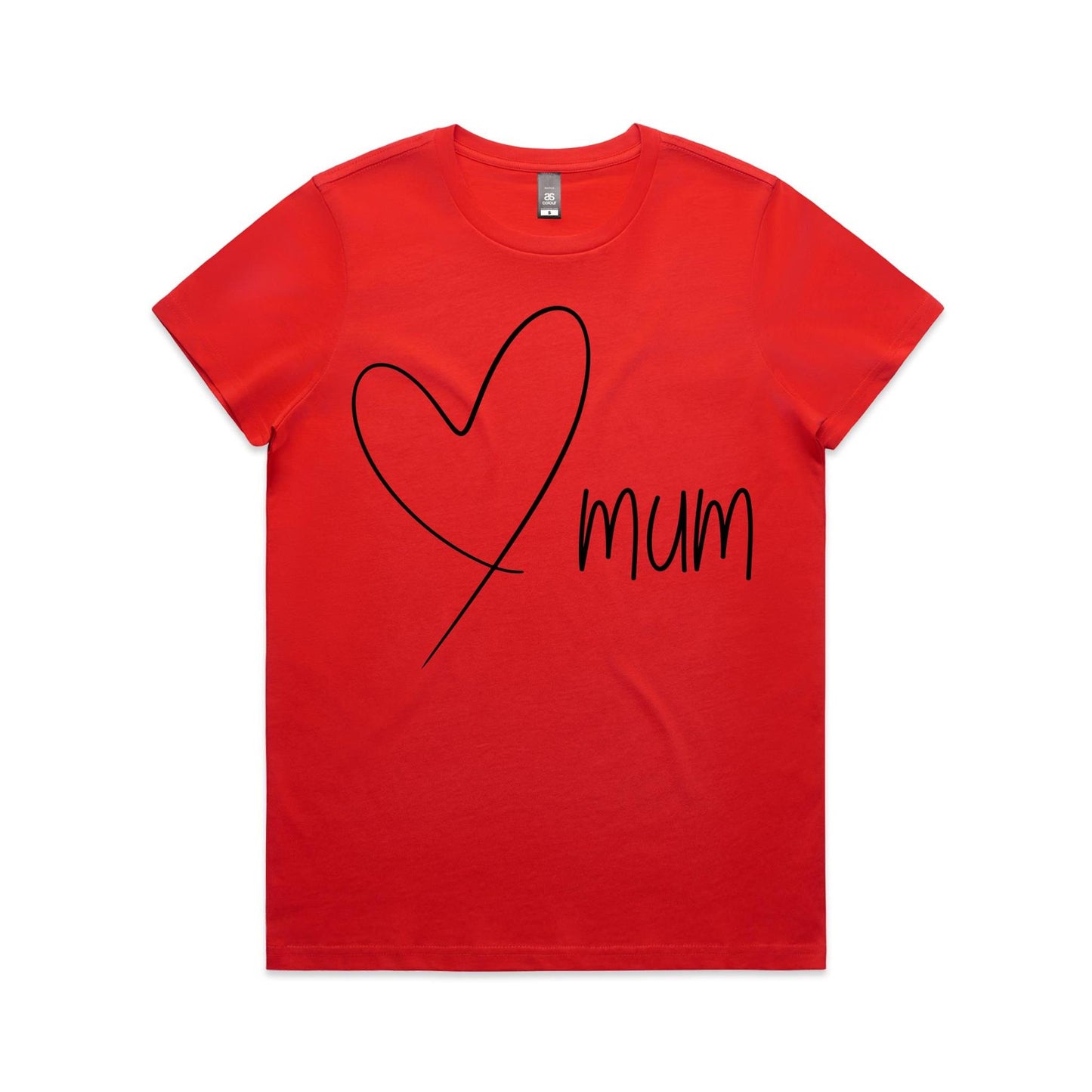 Mum Heart - Women's Maple Tee