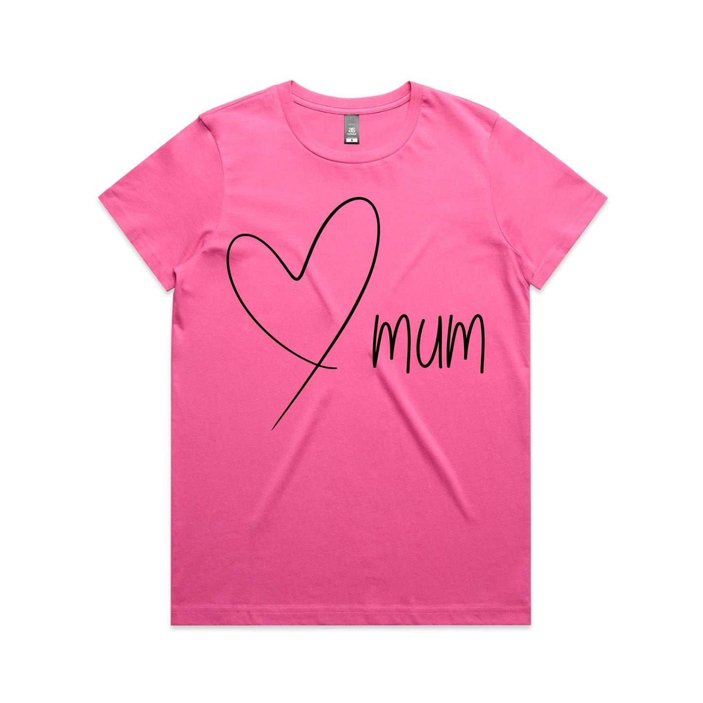 Mum Heart - Women's Maple Tee