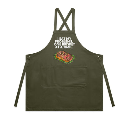 Apron - I EAT my problems, one Brisket at a time...