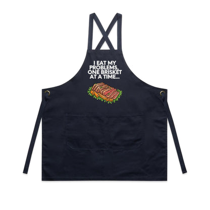 Apron - I EAT my problems, one Brisket at a time...