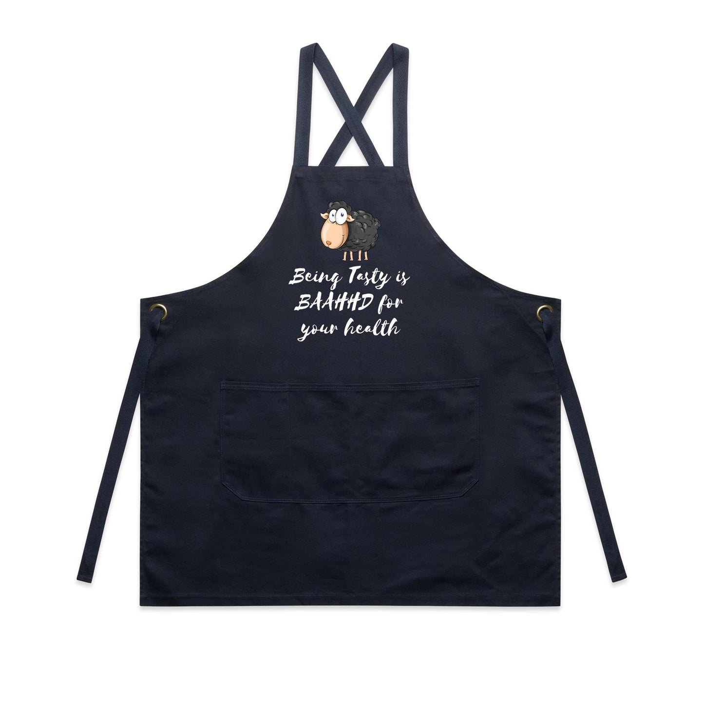 Apron - Being Tasty is BAAHHD for your health Apron