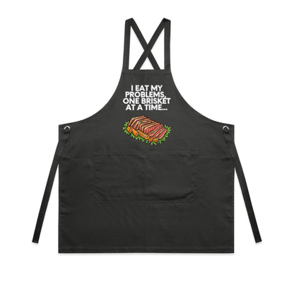 Apron - I EAT my problems, one Brisket at a time...