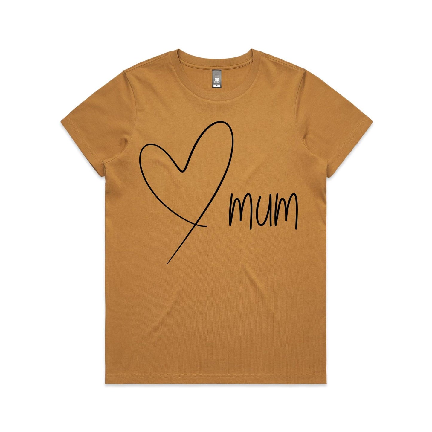 Mum Heart - Women's Maple Tee