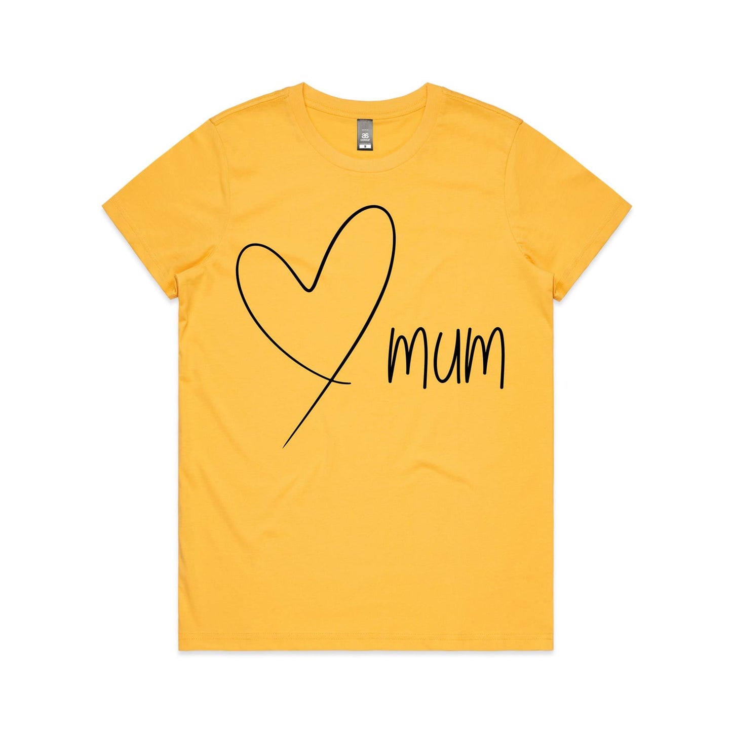 Mum Heart - Women's Maple Tee