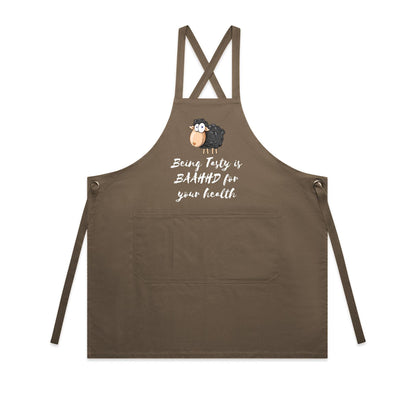 Apron - Being Tasty is BAAHHD for your health Apron