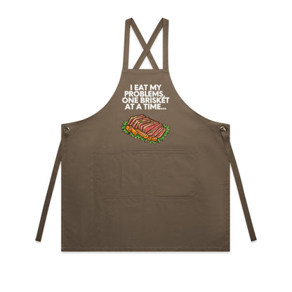 Apron - I EAT my problems, one Brisket at a time...